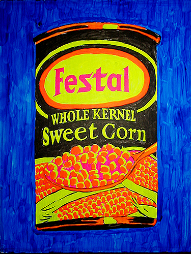 [David Steinlicht Festal '05 Festal Sweet Corn Navy Beans Underpainting]